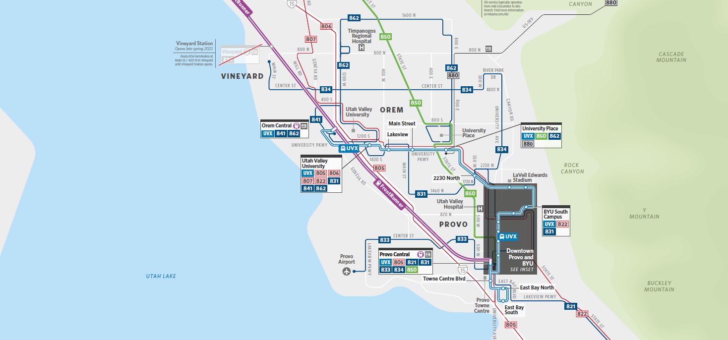 Utah County System Map