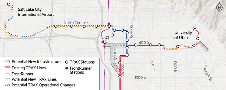 UTA Studying New TRAX Orange Line Among Options for More Light Rail Service