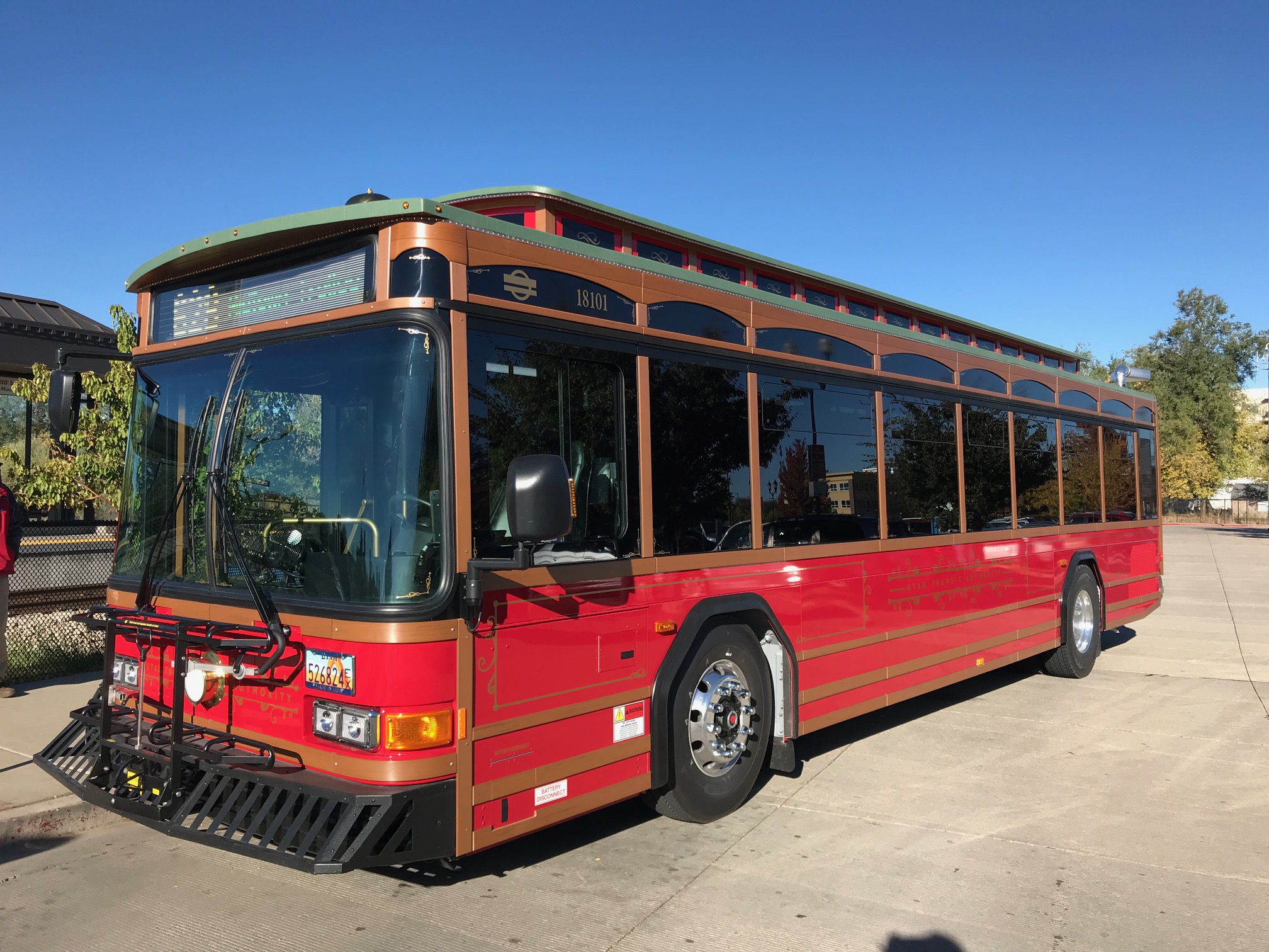 Trolley Bus Begins Service in Davis County